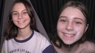 Горячая подруга в хрупкой одежде страстно очаровывает